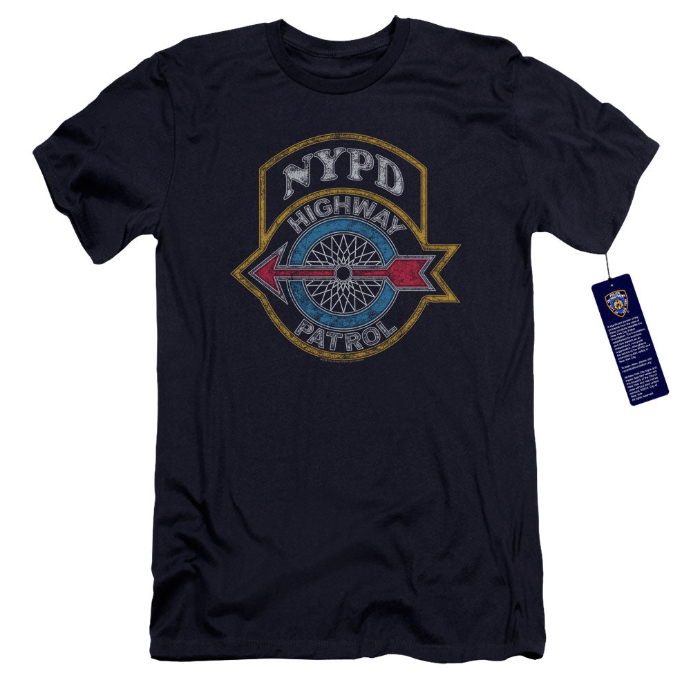 NYPD Premium Canvas T-Shirt Highway Patrol Navy Tee