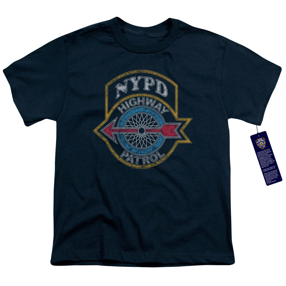 NYPD Kids T-Shirt Highway Patrol Navy Tee