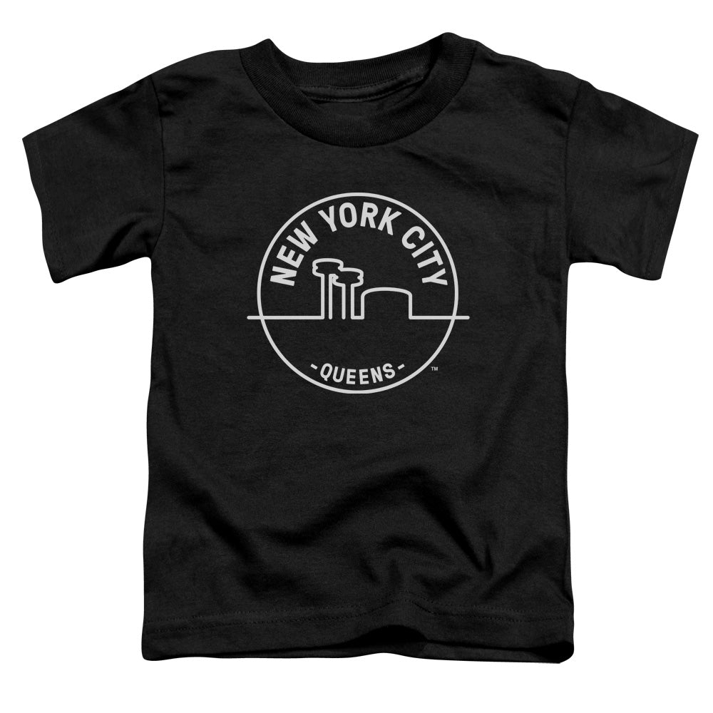 NYC Toddler T-Shirt New York City Queens Black Tee