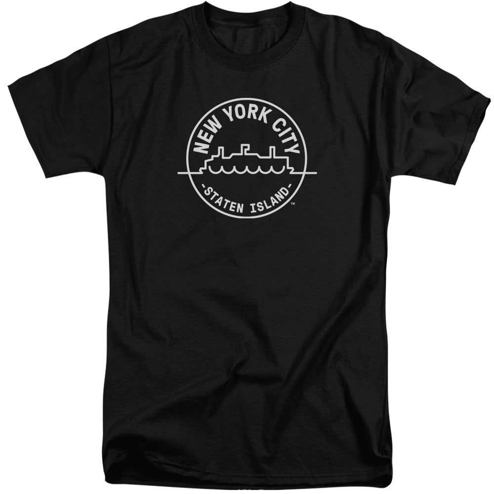 NYC Tall T-Shirt New York City Staten Island Black Tee