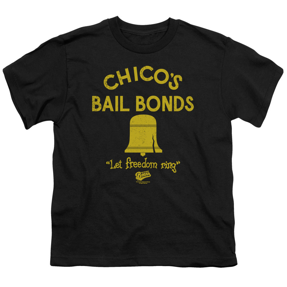 The Bad News Bears Kids T-Shirt Chico's Bail Bonds Black Tee