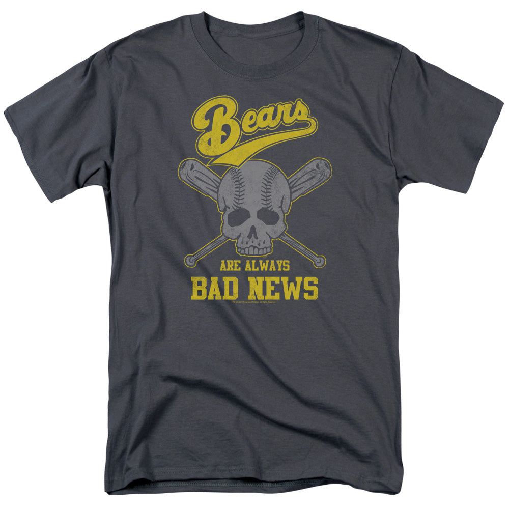 The Bad News Bears T-Shirt Always Bad Skull Charcoal Tee
