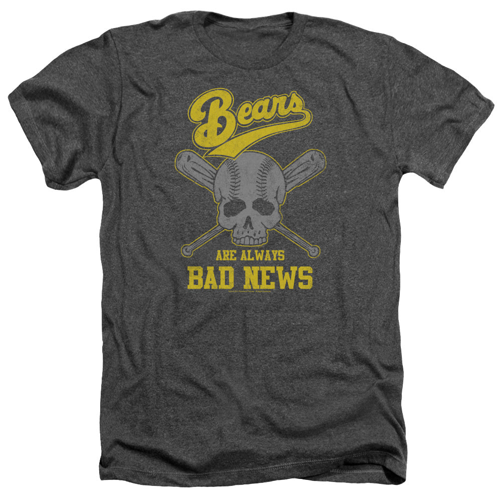 The Bad News Bears Heather T-Shirt Always Bad Skull Charcoal Tee