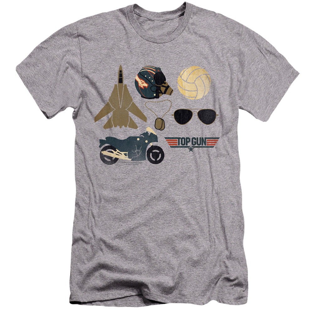 Top Gun Premium Canvas T-Shirt Maverick Items Heather Tee