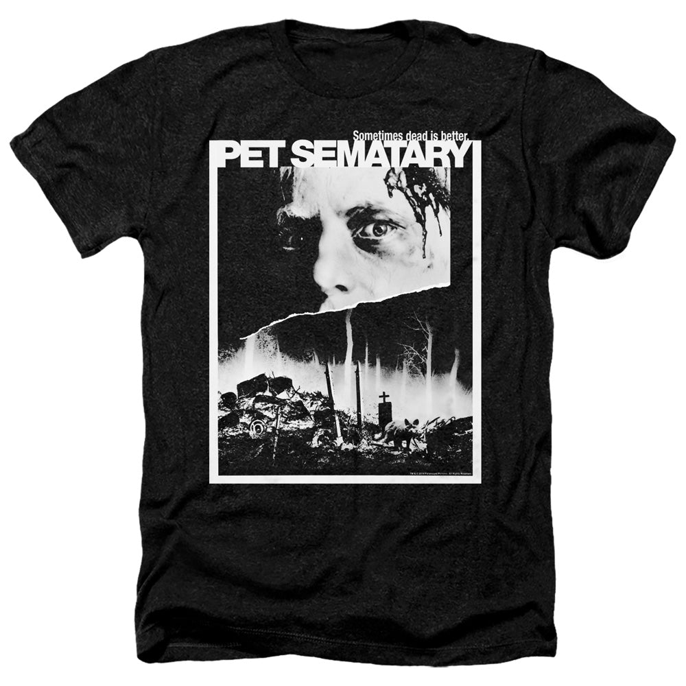 Pet Sematary Heather T-Shirt Movie Poster Artwork Black Tee
