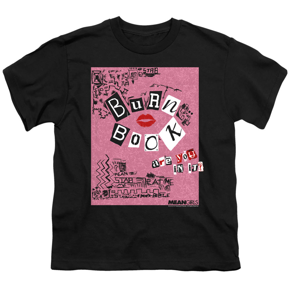 Mean Girls Kids T-Shirt Burn Book Black Tee