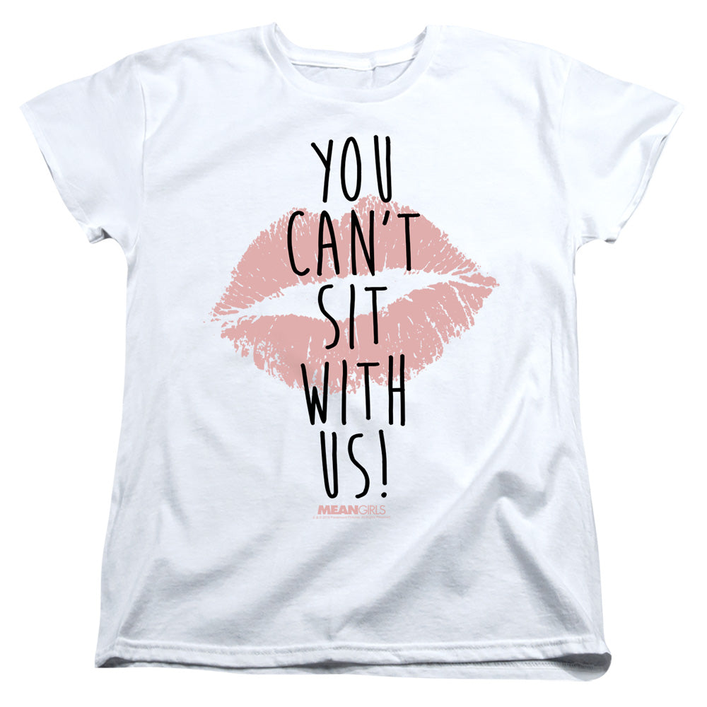 Mean Girls Womens T-Shirt Can't Sit With Us White Tee