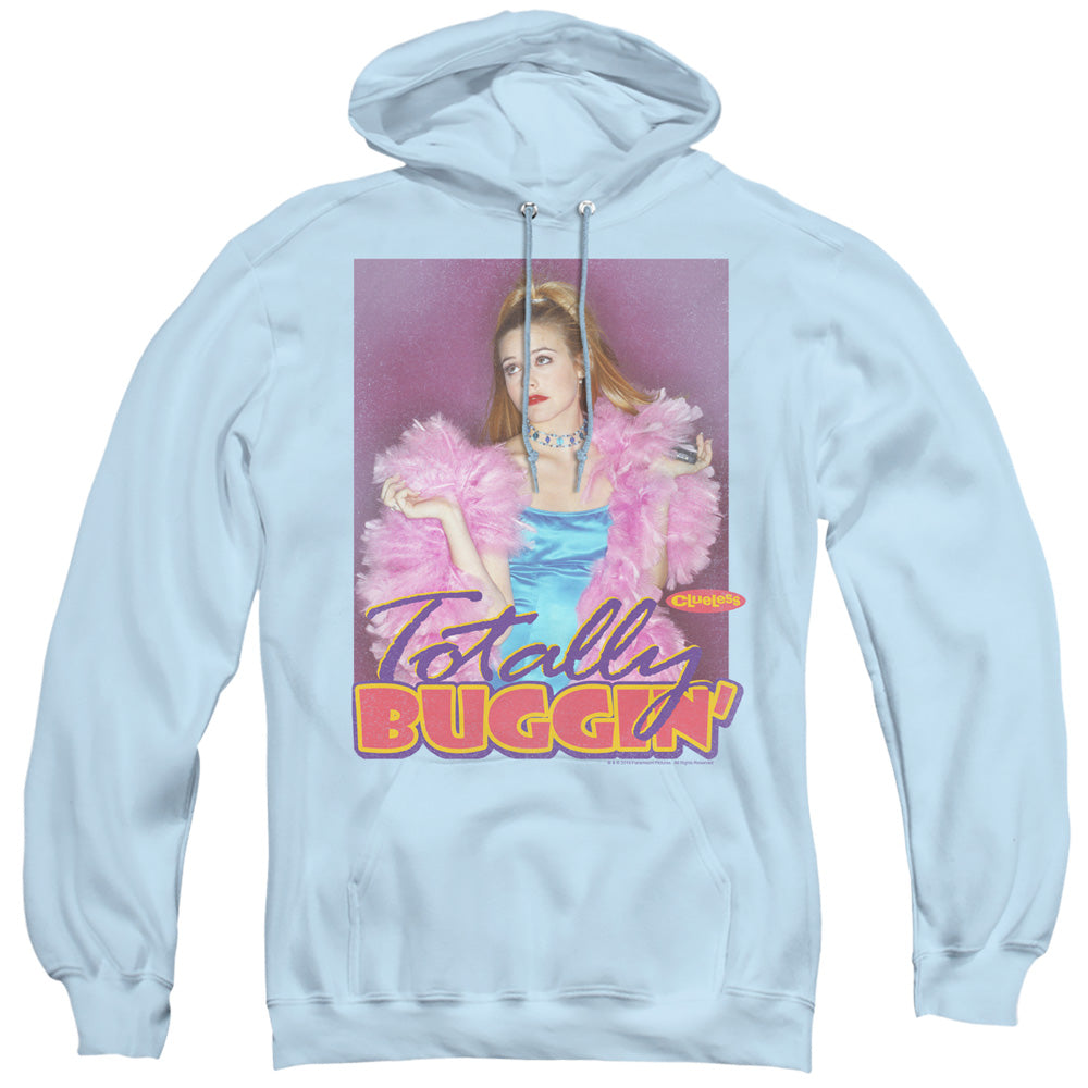 Clueless Hoodie Totally Bugging Light Blue Hoody