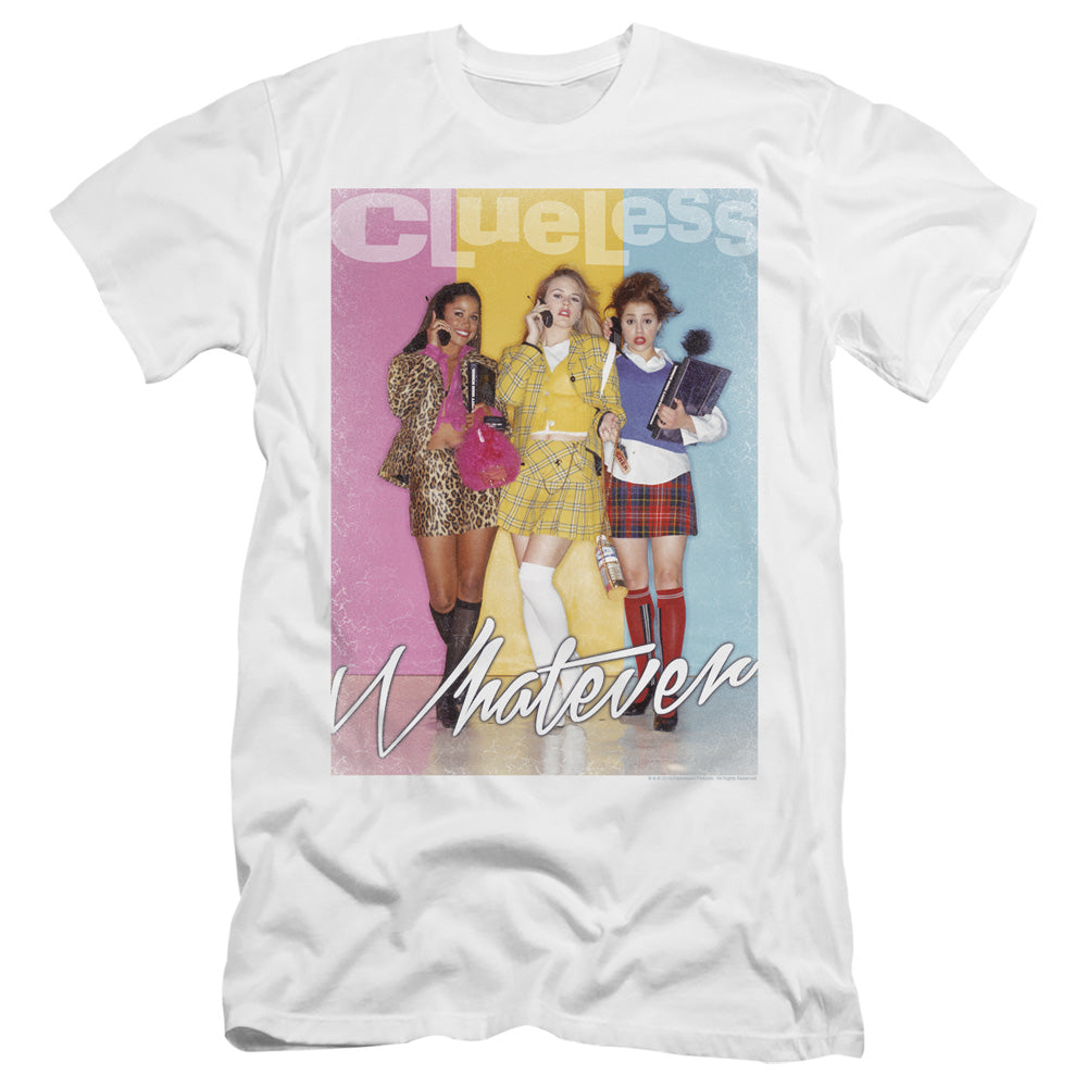 Clueless Premium Canvas T-Shirt Whatever White Tee