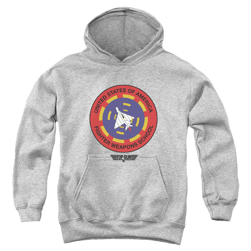 Top Gun Kids Hoodie Fighter Weapons School Heather Hoody