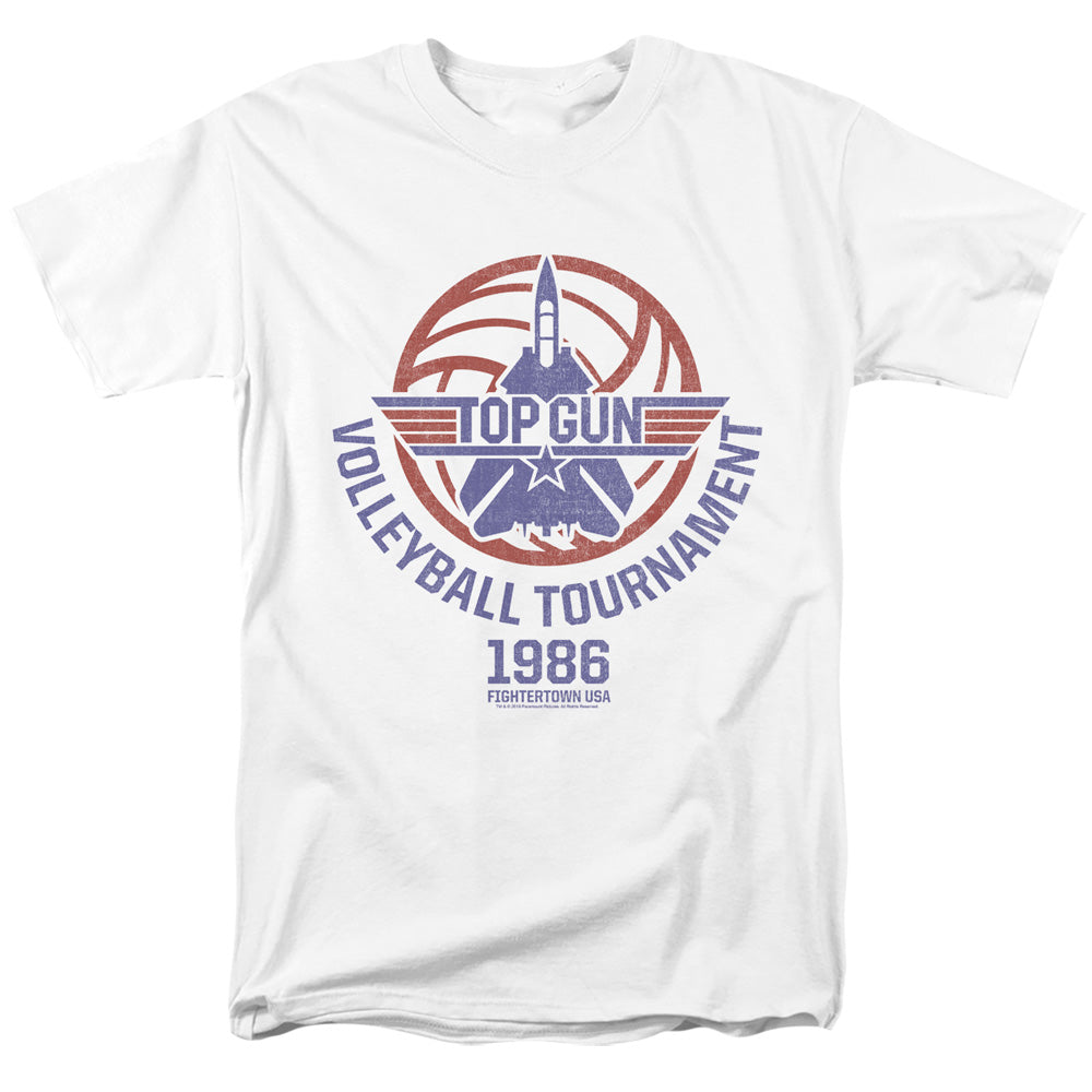 Top Gun T-Shirt Volleyball Tournament White Tee