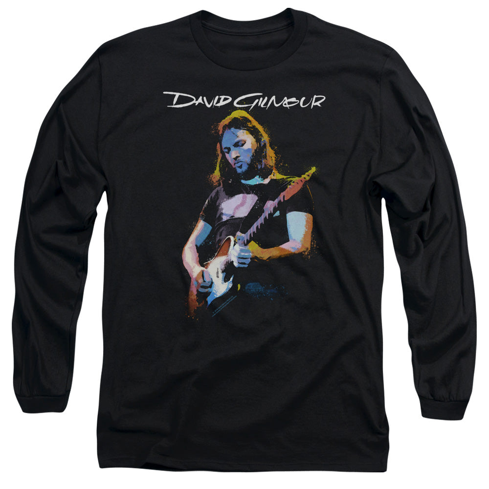 David Gilmour Long Sleeve T-Shirt Classic Portrait Black Tee