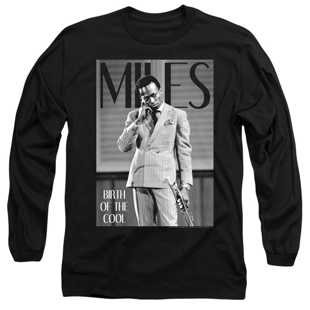 Miles Davis Long Sleeve T-Shirt Birth of the Cool Black Tee