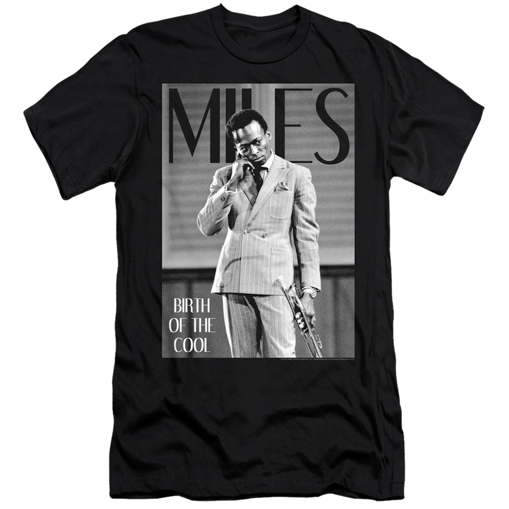 Miles Davis Slim Fit T-Shirt Birth of the Cool Black Tee