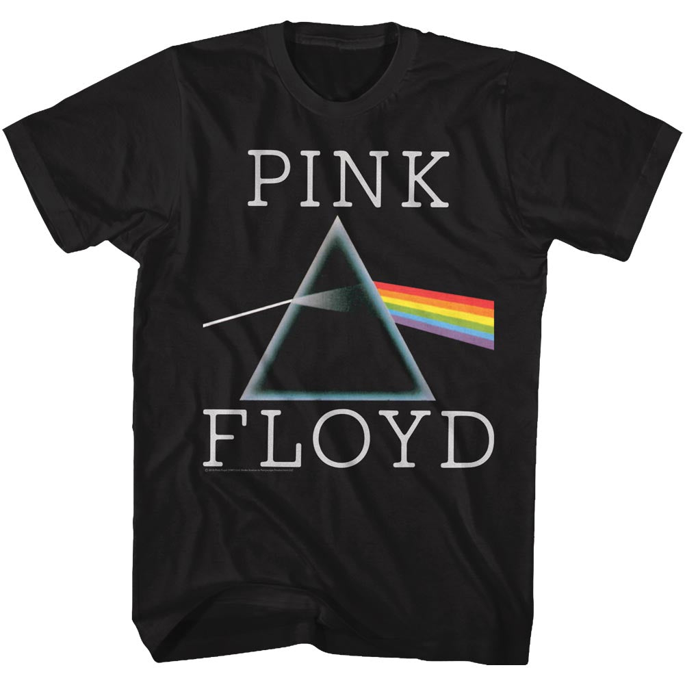 Pink Floyd Tall T-Shirt Prism Logo Black Tee