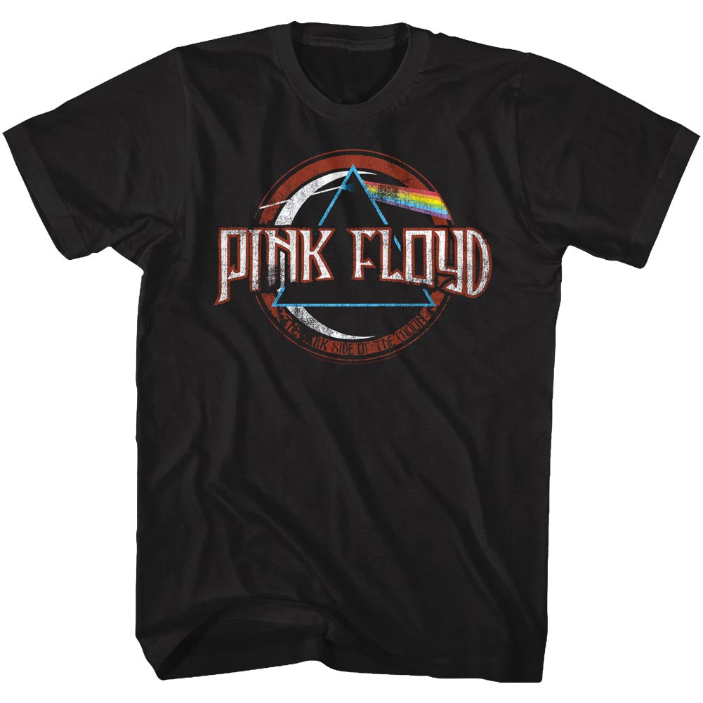 Pink Floyd T-Shirt Distressed The Dark Side of The Moon Black Tee