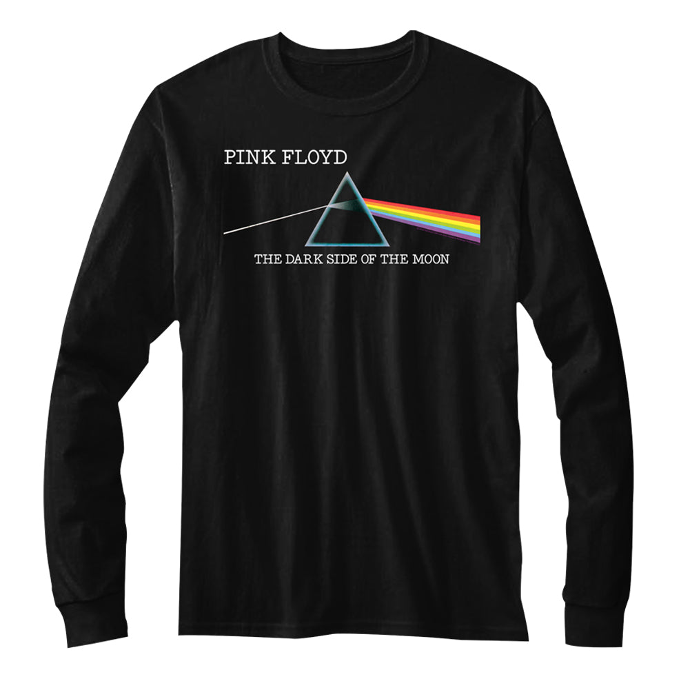 Pink Floyd Long Sleeve T-Shirt The Dark Side of the Moon Album Black Tee