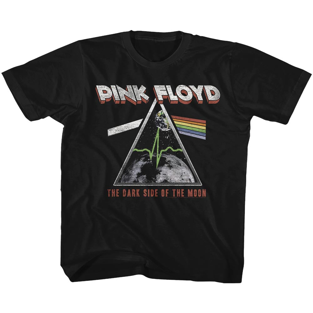 Pink Floyd Toddler T-Shirt The Dark Side of the Moon Galaxy in Prism Black Tee