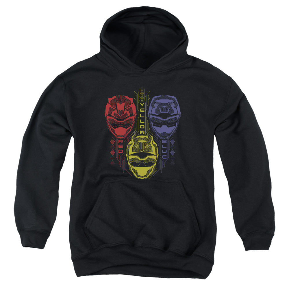 Power Rangers Kids Hoodie Red Yellow Blue Black Hoody