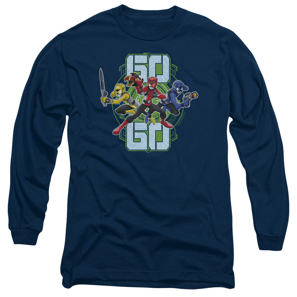 Power Rangers Long Sleeve T-Shirt Go Go Navy Tee