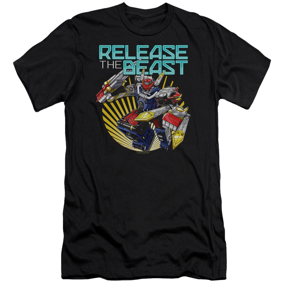 Power Rangers Slim Fit T-Shirt Release the Beast Black Tee