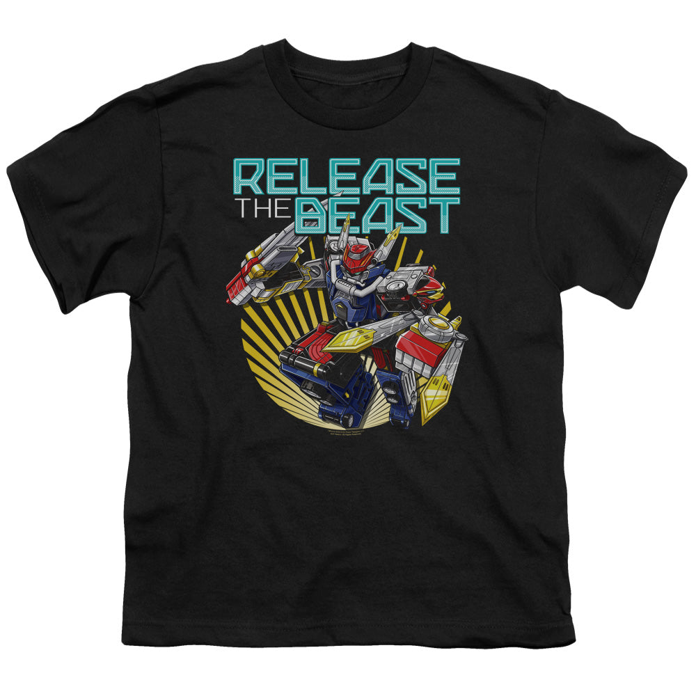 Power Rangers Kids T-Shirt Release the Beast Black Tee