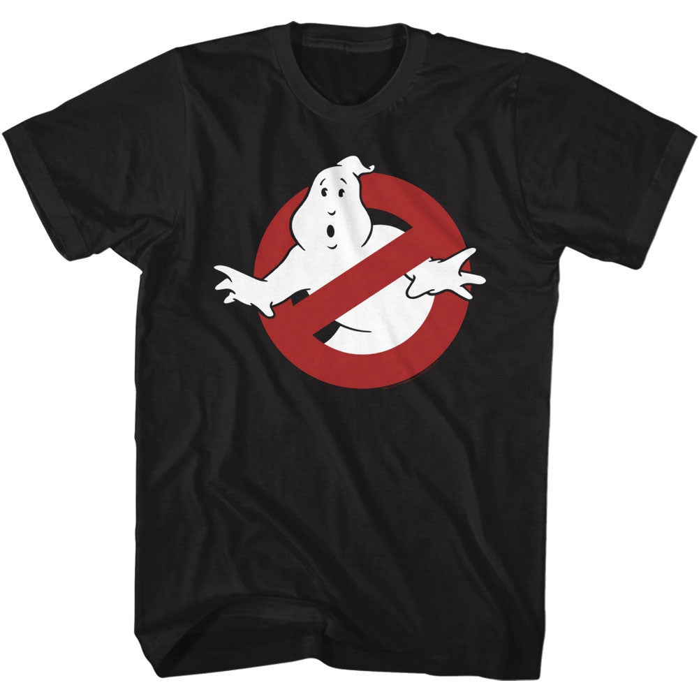 The Real Ghostbusters Tall T-Shirt No Ghost Sign Black Tee