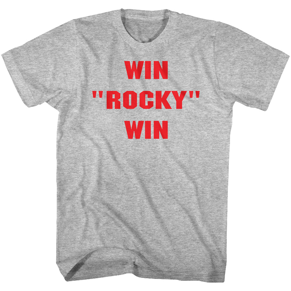 Rocky Tall T-Shirt Win Rocky Win Gray Heather Tee