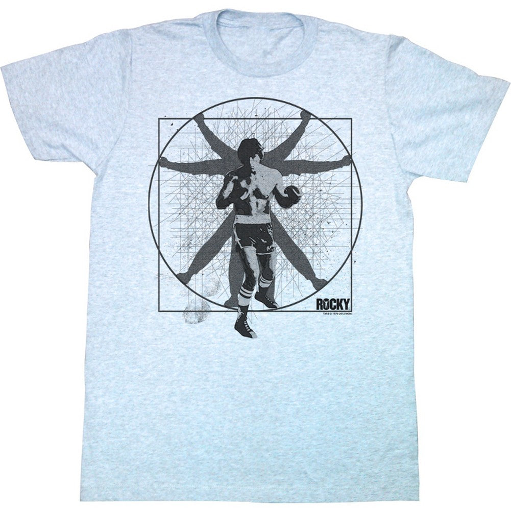 Rocky T-Shirt Vitruvian Gray Heather Tee