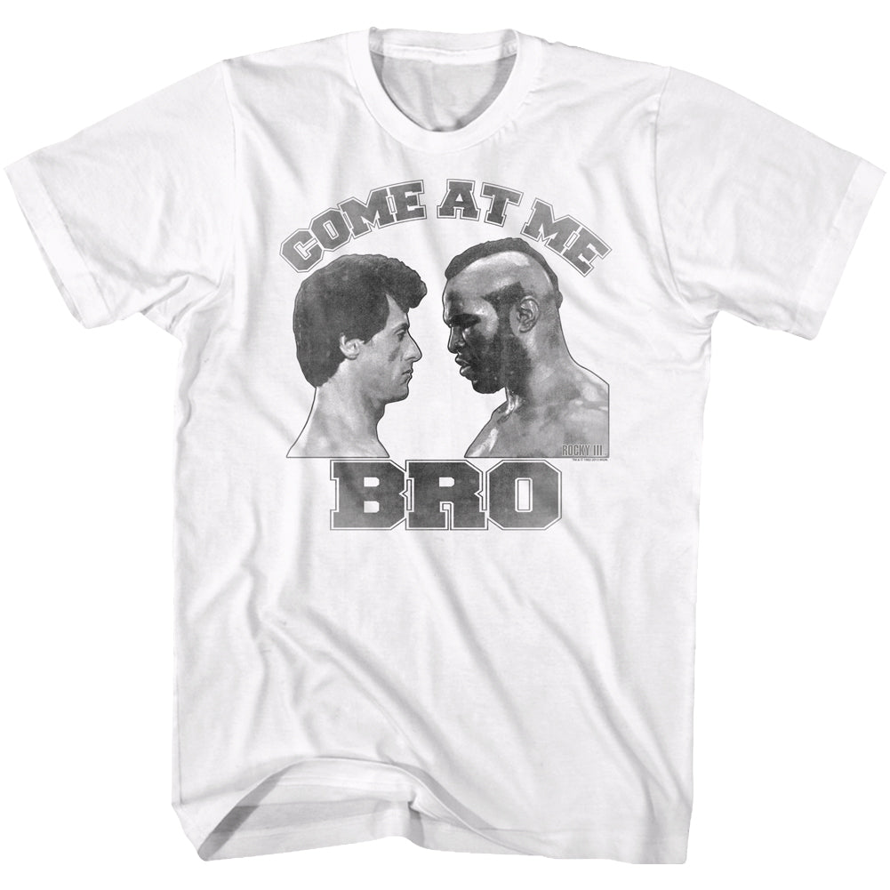 Rocky T-Shirt Come At Me Bro Clubber Lang White Tee