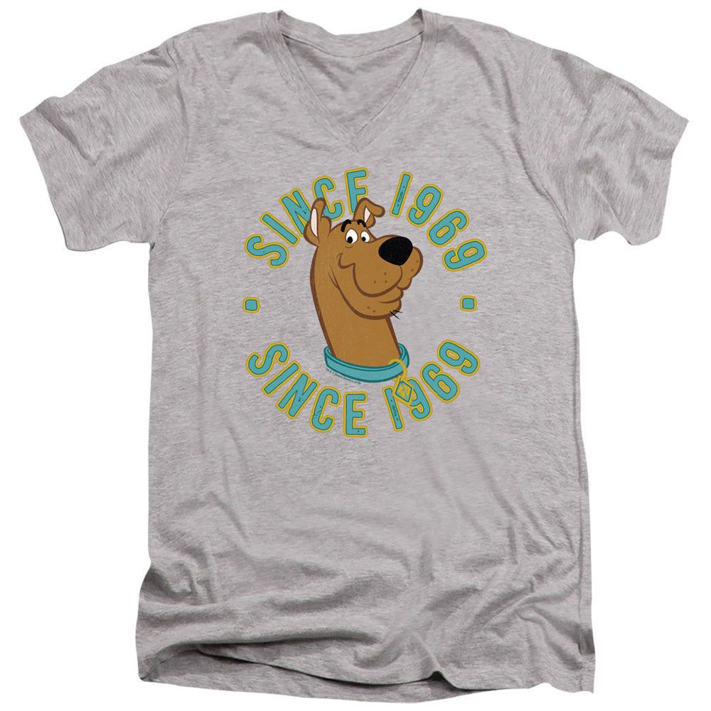 Scooby Doo Slim Fit V-Neck T-Shirt Since 1969 Athletic Heather Tee