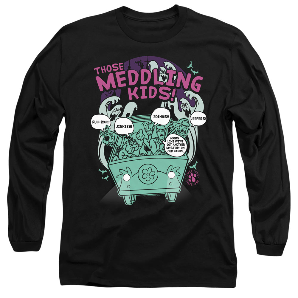 Scooby Doo Long Sleeve T-Shirt Those Meddling Kids Black Tee