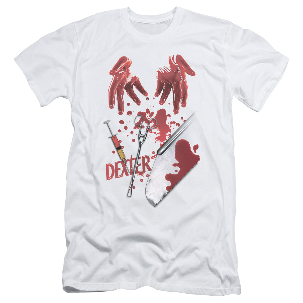 Dexter Slim Fit T-Shirt Tools White Tee