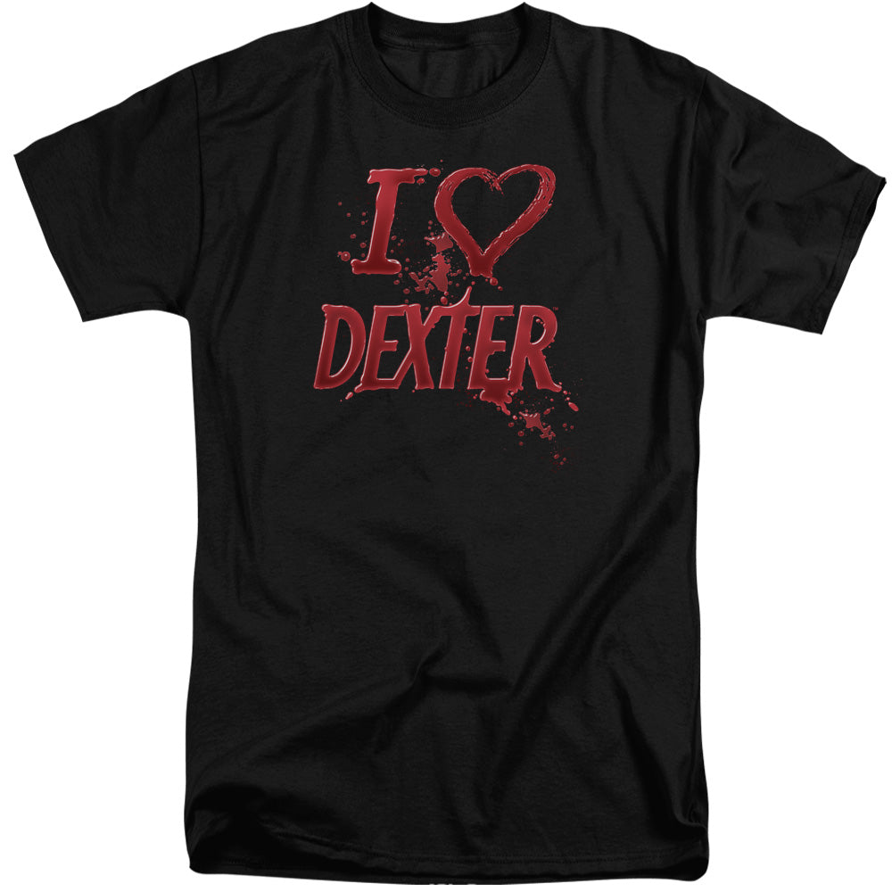 Dexter Tall T-Shirt I Love Dexter Black Tee