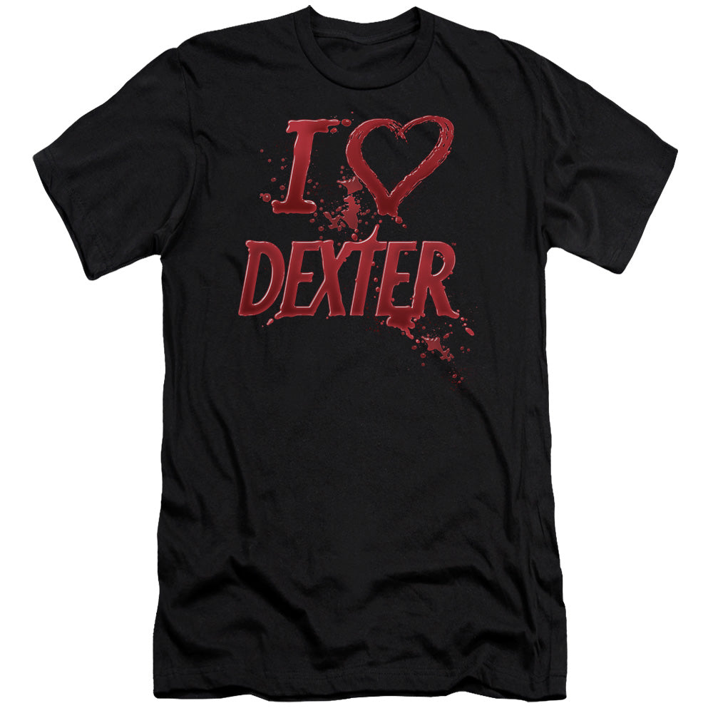 Dexter Slim Fit T-Shirt I Love Dexter Black Tee
