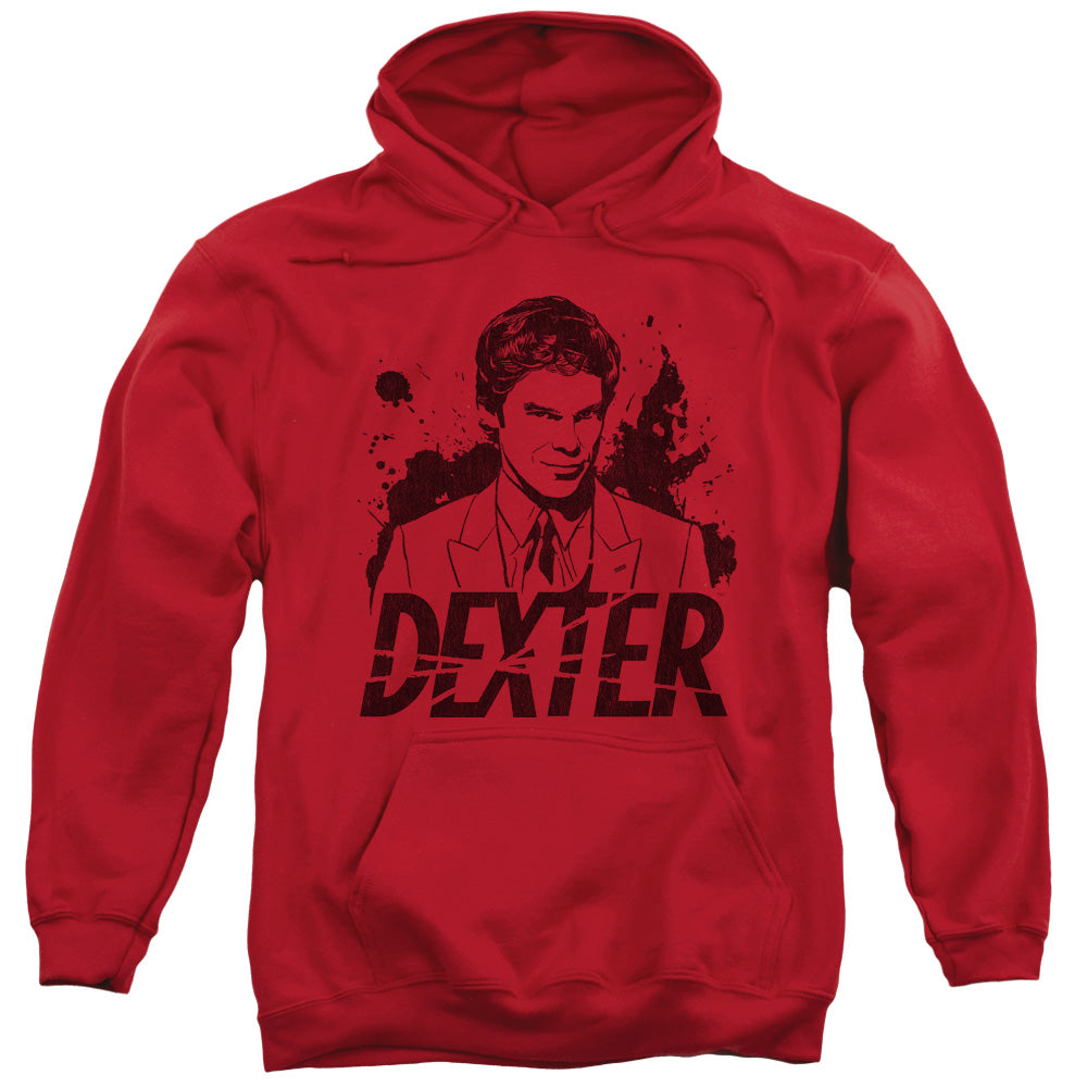 Dexter Hoodie Dexter Blood Splatter Portrait Red Hoody