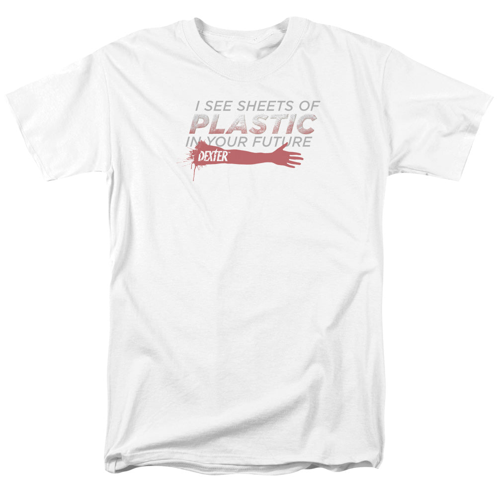 Dexter T-Shirt Sheets of Plastic White Tee