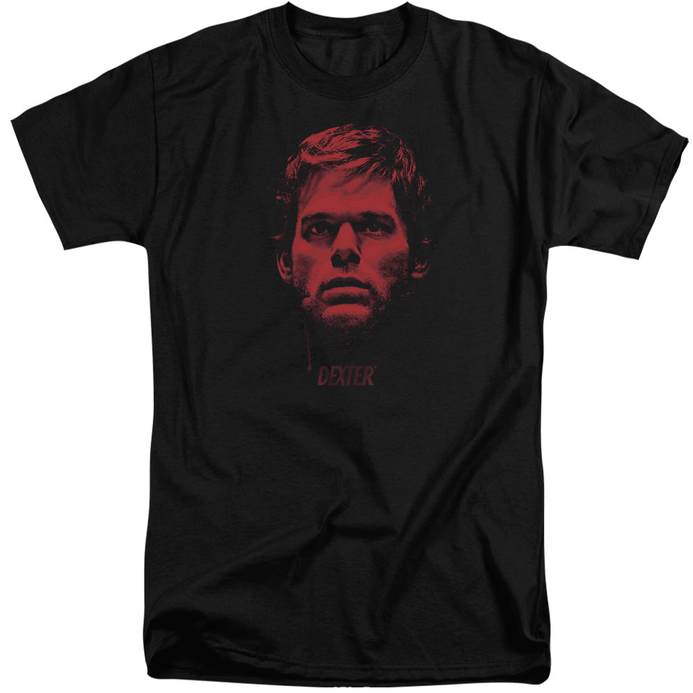 Dexter Tall T-Shirt Bloody Face Black Tee