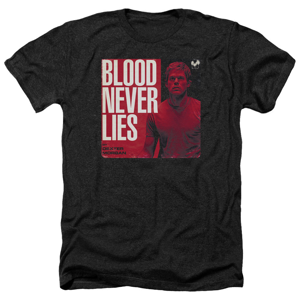 Dexter Heather T-Shirt Blood Never Lies Black Tee