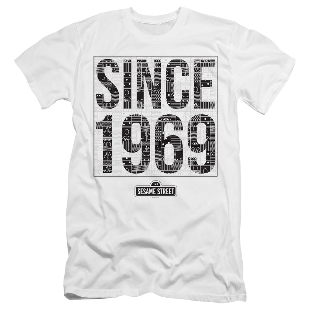 Sesame Street Premium Canvas T-Shirt Since 1969 White Tee