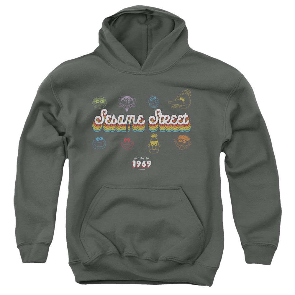 Sesame Street Kids Hoodie Made in 1969 Charcoal Hoody