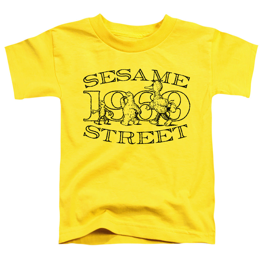 Sesame Street Toddler T-Shirt Friend Stroll Yellow Tee