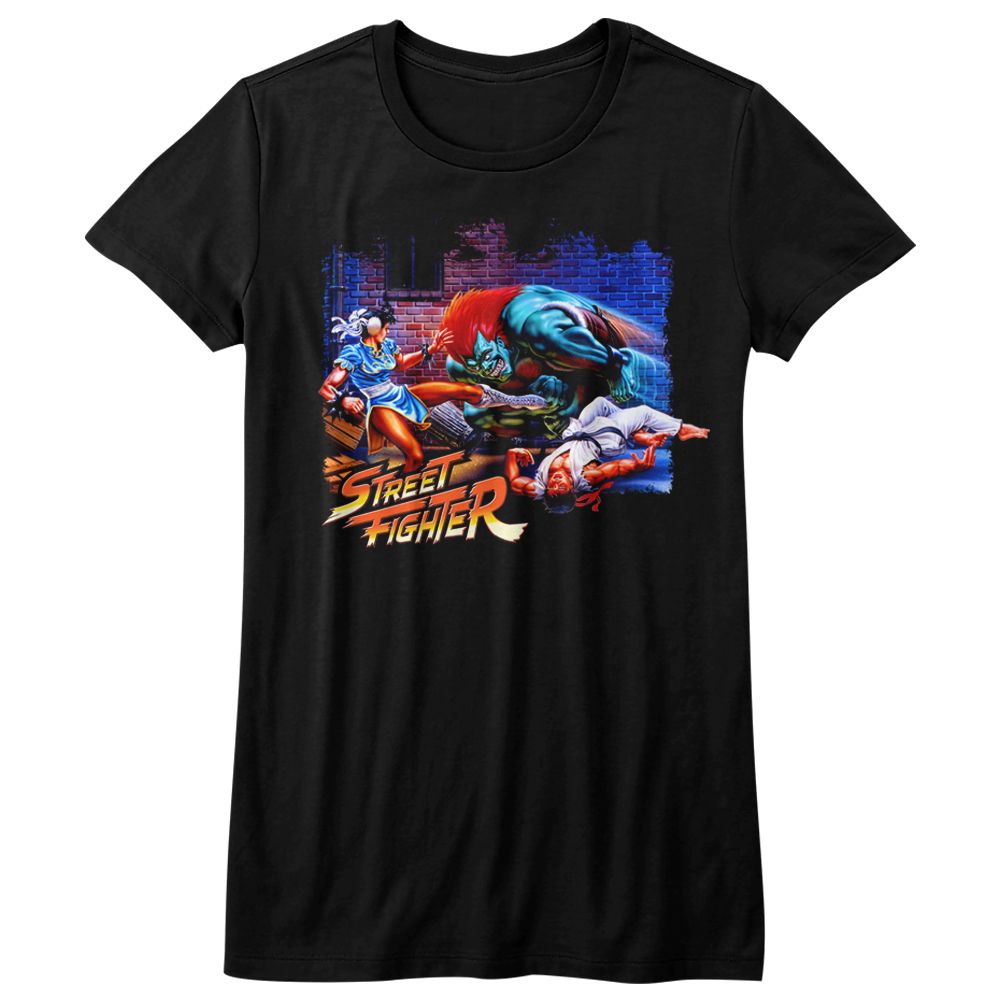 Street Fighter Juniors T-Shirt Alley Fight Tee