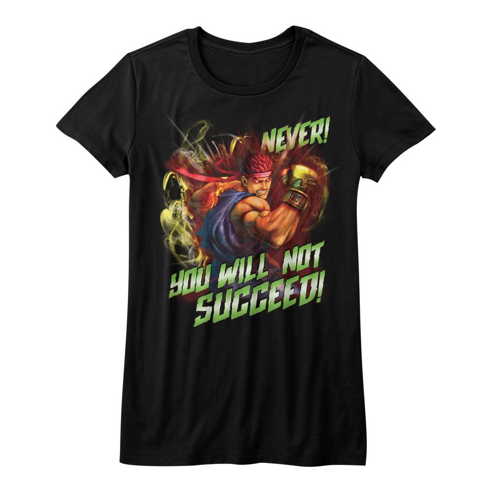 Street Fighter Juniors T-Shirt Never You Will Not Succeed Tee