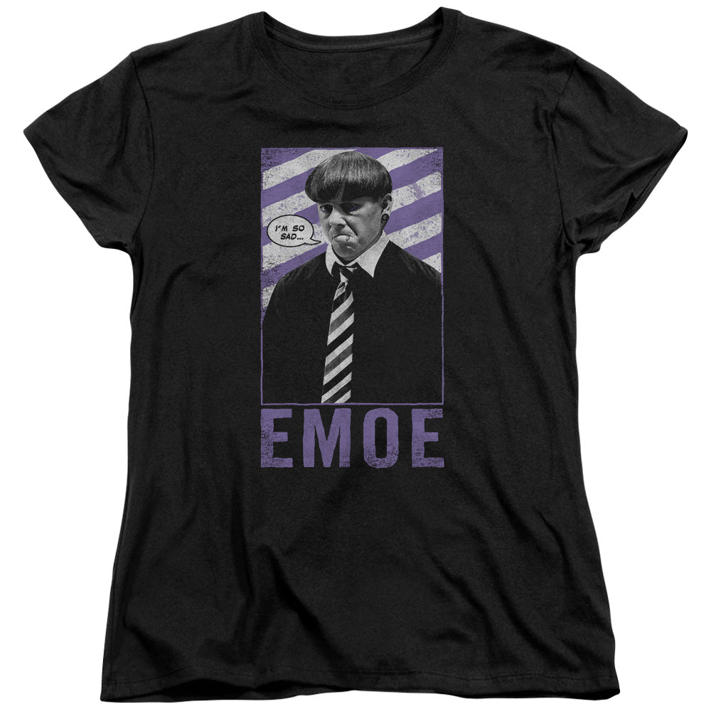 Three Stooges Womens T-Shirt EMOE Black Tee