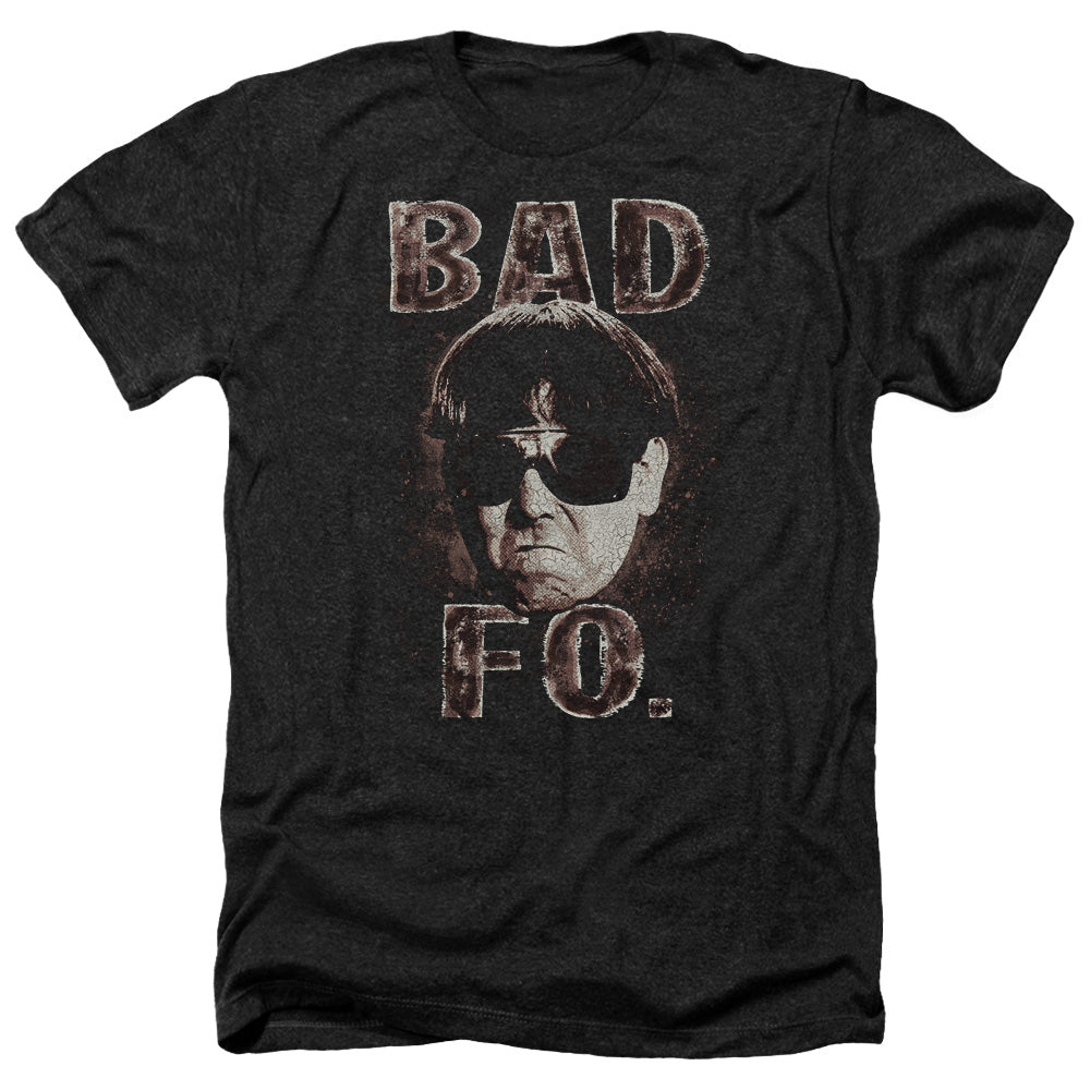 Three Stooges Heather T-Shirt Bad Fo Black Tee