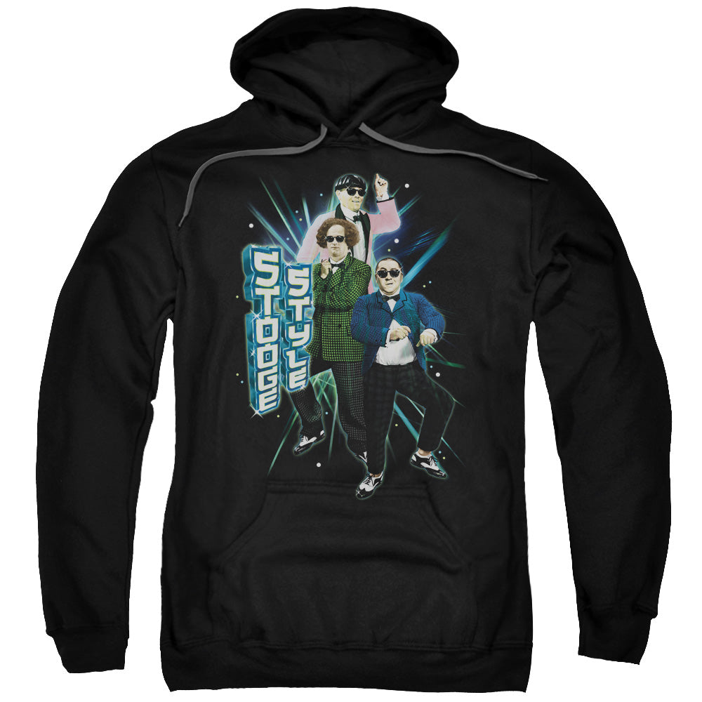 Three Stooges Hoodie Stooge Style Black Hoody