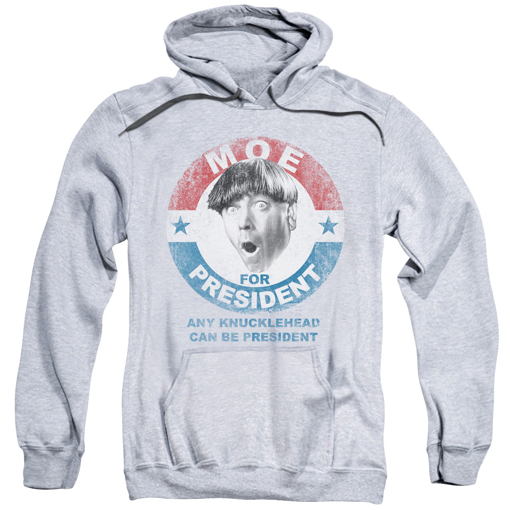 Three Stooges Hoodie Moe Knucklehead President Heather Hoody