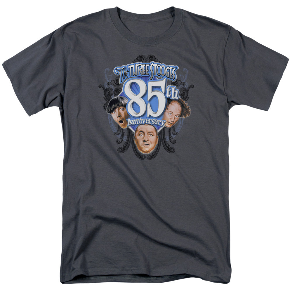 Three Stooges T-Shirt 85th Anniversary Charcoal Tee