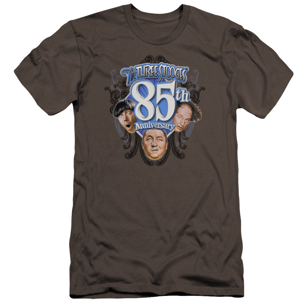 Three Stooges Canvas T-Shirt 85th Anniversary Charcoal Tee